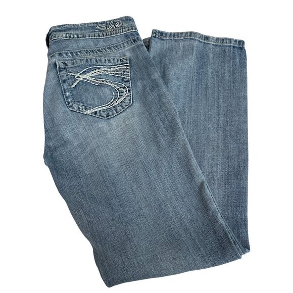 Silver Jeans Co. Suki Mid-Rise Bootcut Jeans Light Wash Denim Womens 29x32 - Picture 3 of 14